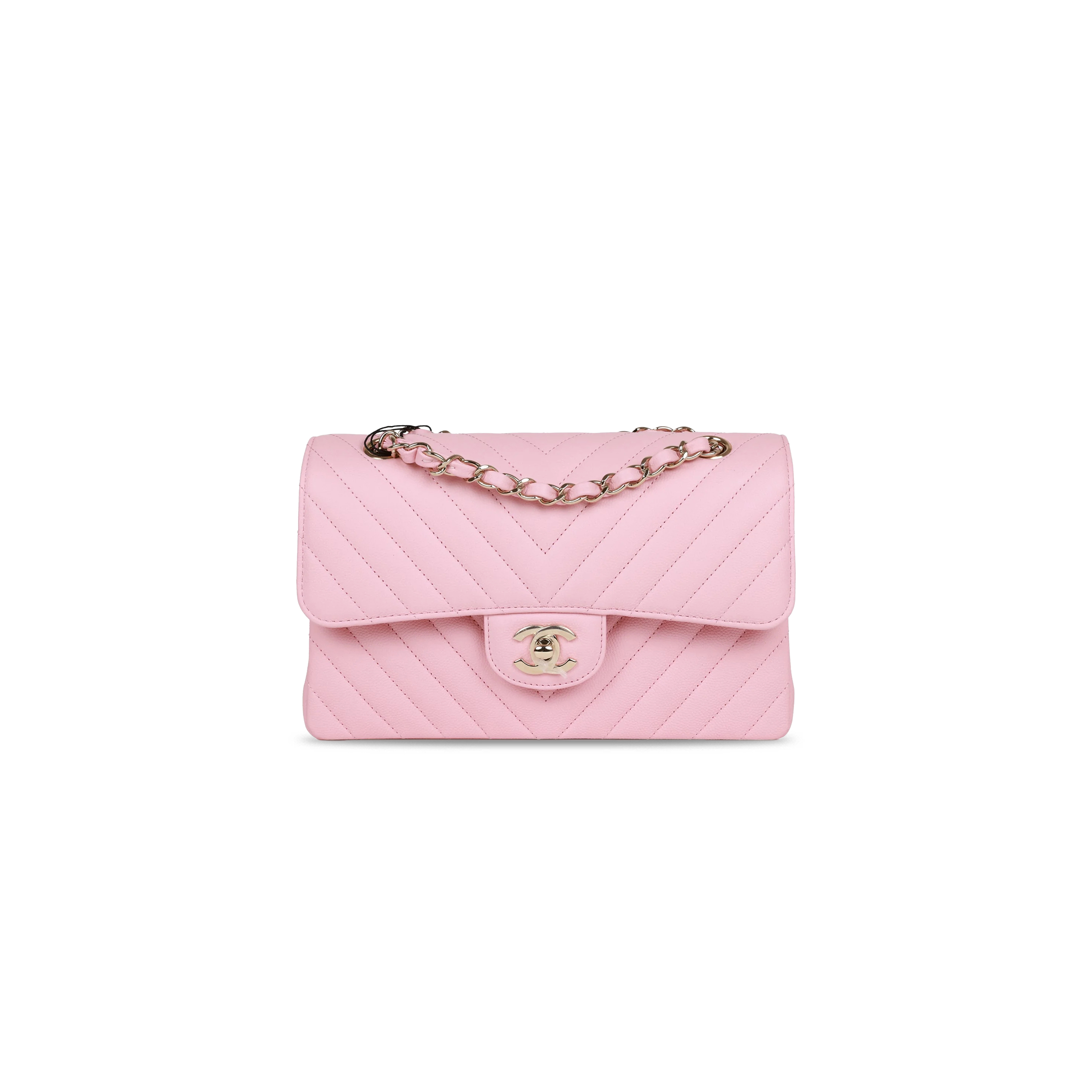 CHANEL SMALL CHEVRON CLASSIC DOUBLE FLAP 1192140 (23*13*6cm)